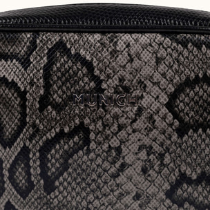 Bandolera Camera Bag con Estampado Animal y Acabado Metalizado BLOCK FUN BLACK LIZARD CROSSBODY CAMERA