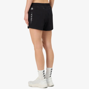 Kappa - Pantaloni Corti Donna Nero - Kombat Run Fesab