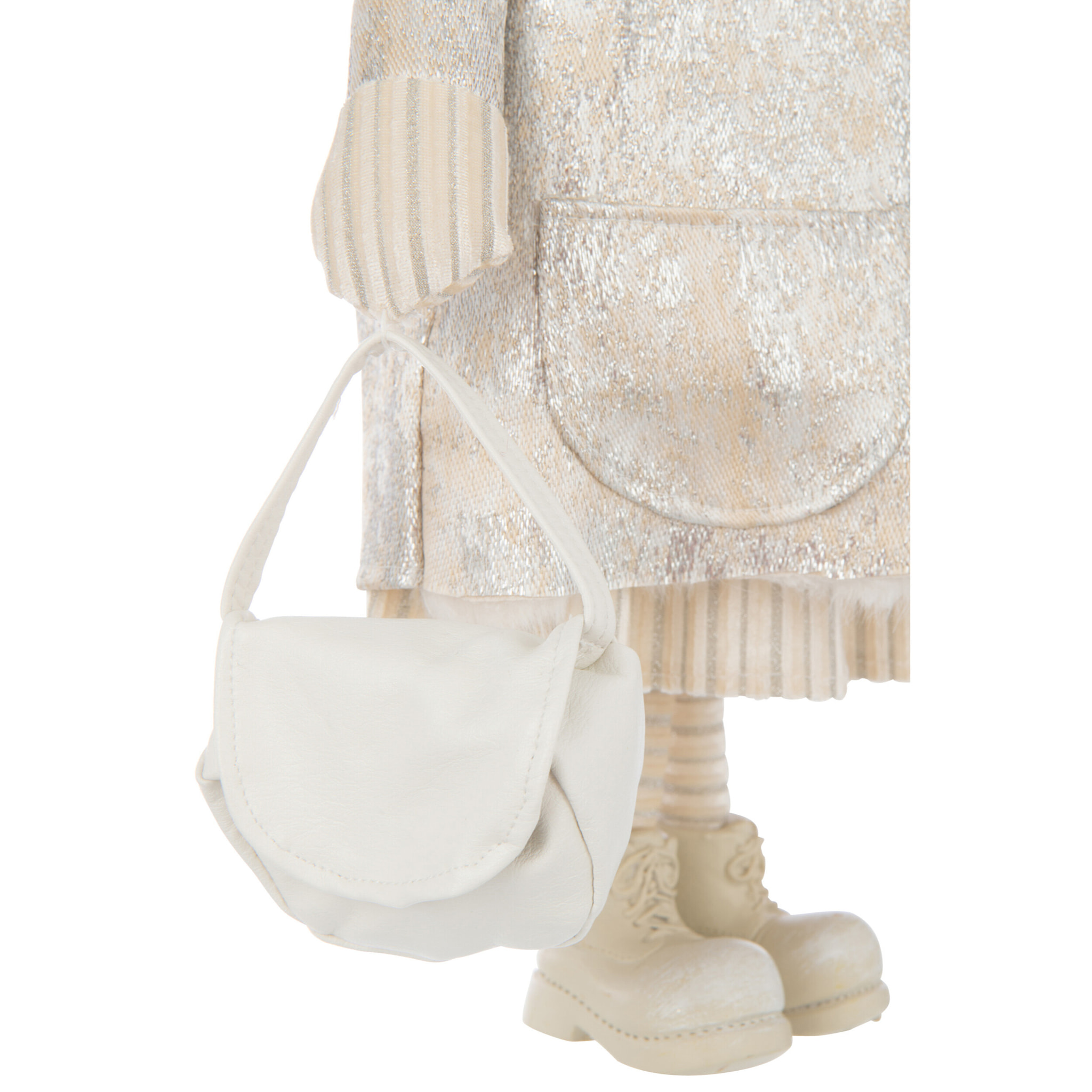 J-Line figurine Fille + Sac - polyrésine - blanc - large