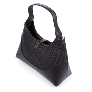 Belgioioso Bolso de hombro Mujer. Piel auténtica acabado Dollaro estampado