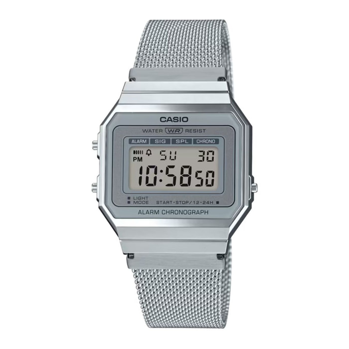 Reloj Casio A700WM-7A Unisex Digital Cuarzo con Correa de Acero inoxidable