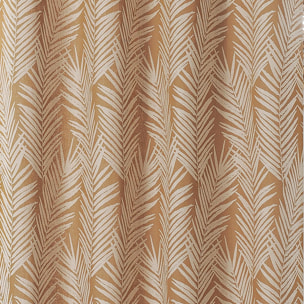 Tissu imprimé feuille de palmier - Jaune