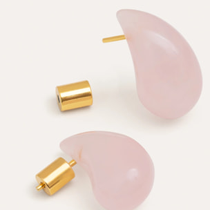 Orecchino Drop Crush Placcato Oro