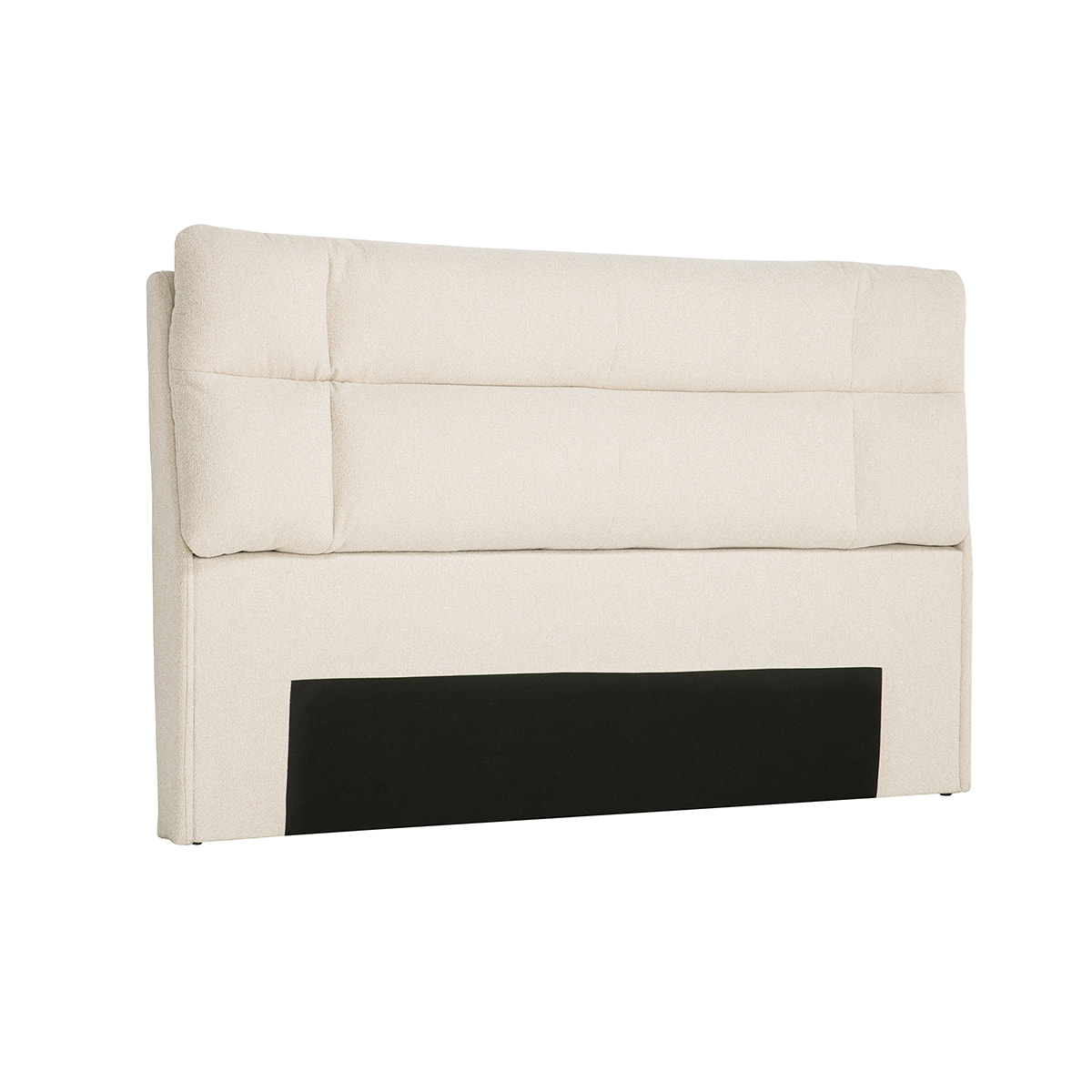 Tête de lit en tissu texturé beige L160 cm HONO