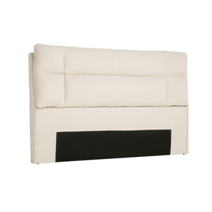 Tête de lit en tissu texturé beige L160 cm HONO