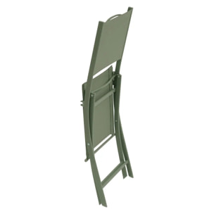 Lot de 4 chaises de jardin Modula pliables vert laurier