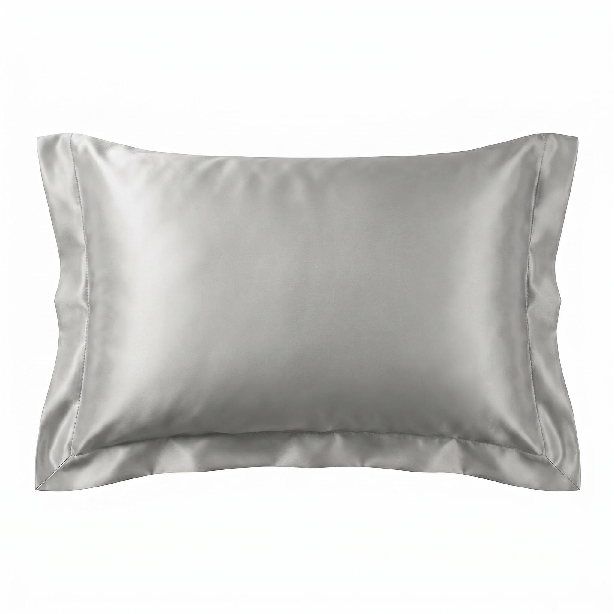 Coppia federe in seta 50x80 cm con zip e volani, fronte in seta morbida e lucente, retro in tencel traspirante, effetto anticrespo e delicata su pelle e capelli, eleganti e confortevoli, ideali per ogni stagione
