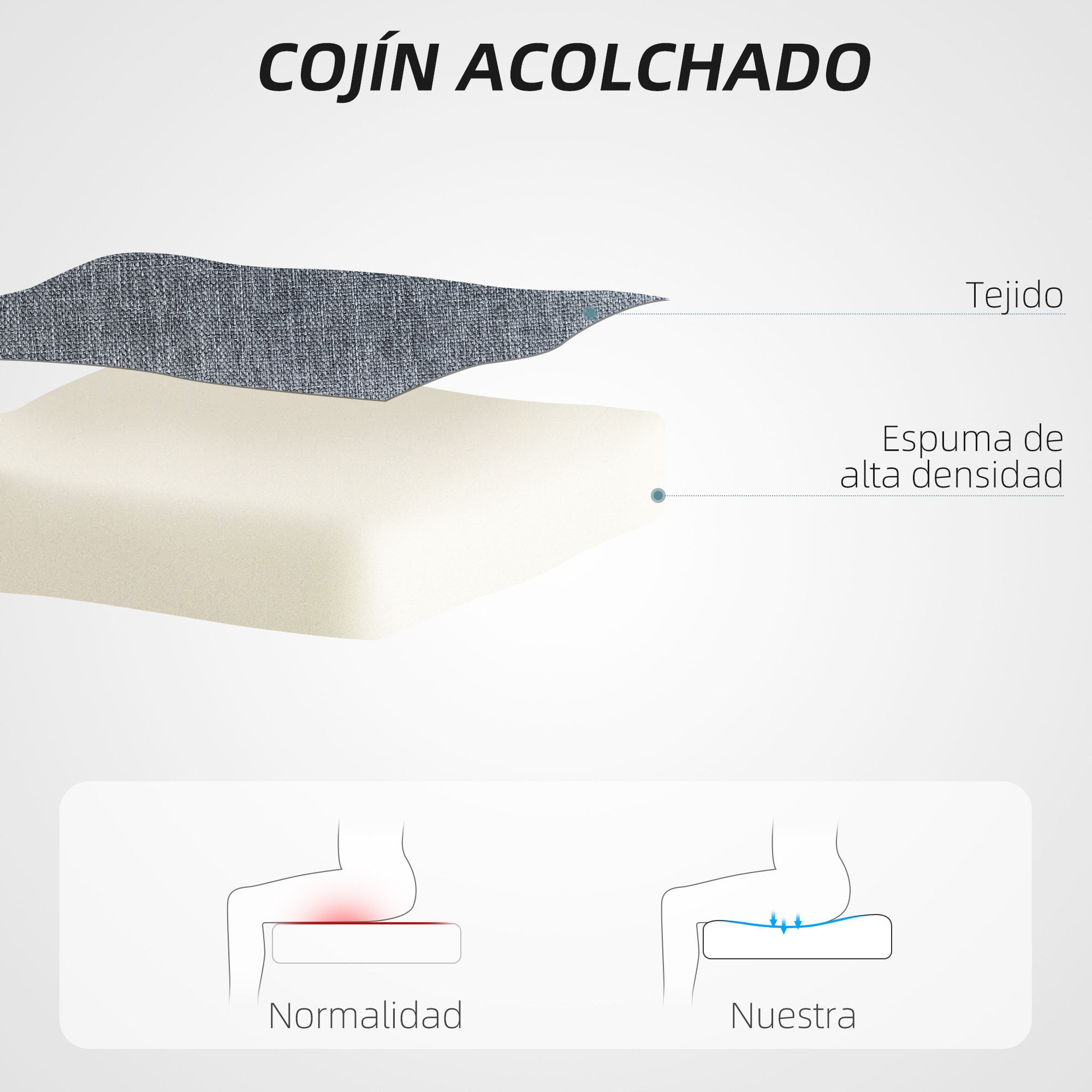 Silla de Escritorio sin Brazos Silla de Oficina Giratoria Tapizado en Lino Sintético con Altura Ajustable para Estudio Dormitorio Tocador Carga 120 kg Gris