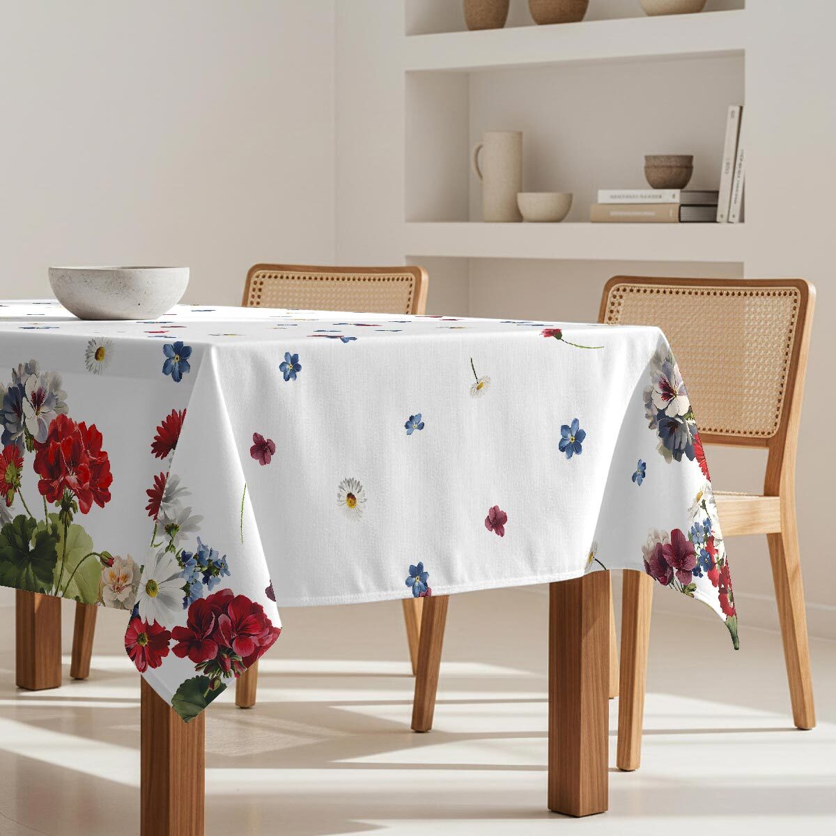 Nappe anti-taches Gerani - 100% coton -