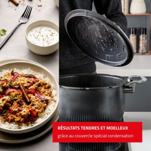 Autocuiseur SEB cocotte 3 en 1 TEMPO 6L noir