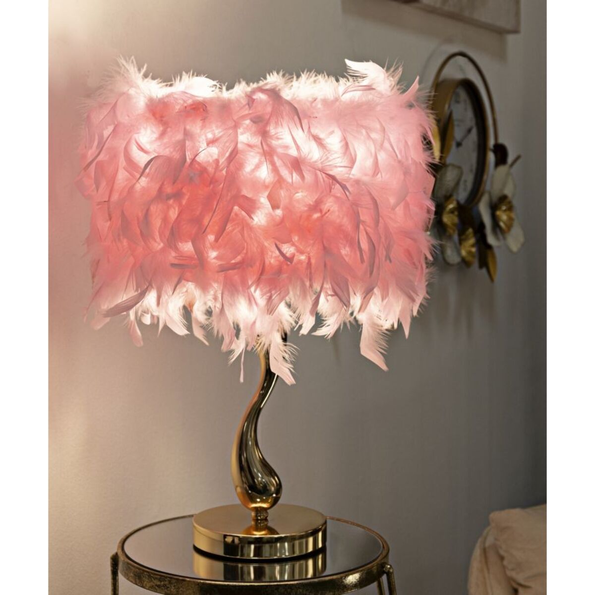 LAMPADA DA TAVOLO CART ROSA CM Ø 25X47