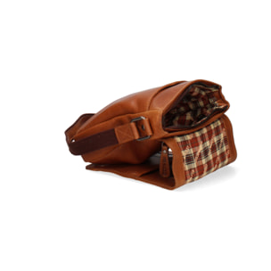 Borsa a tracolla  da uomo In Vera pelle Made in Italy 20x25x6 cm
