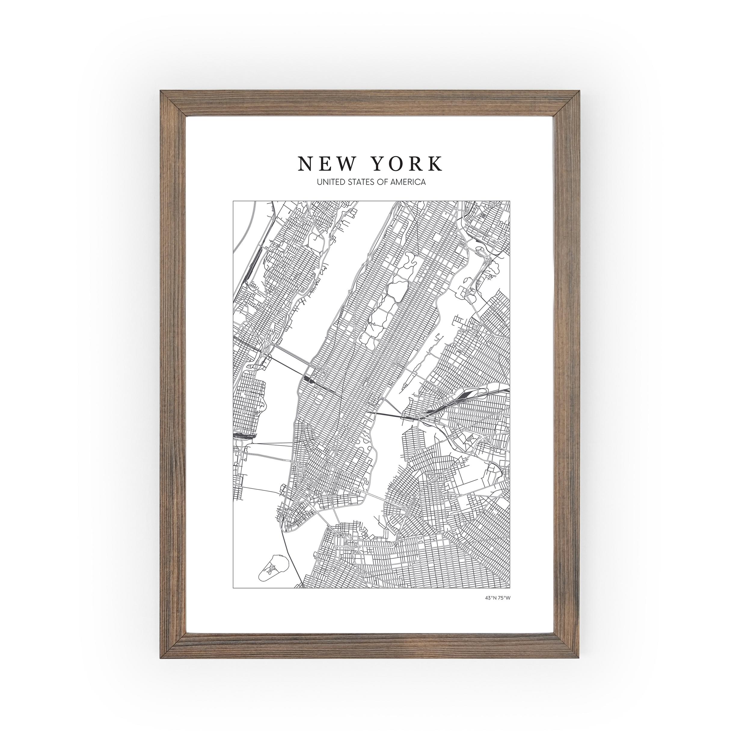 Poster NY Map