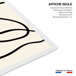 Affiche line art bold III Affiche seule