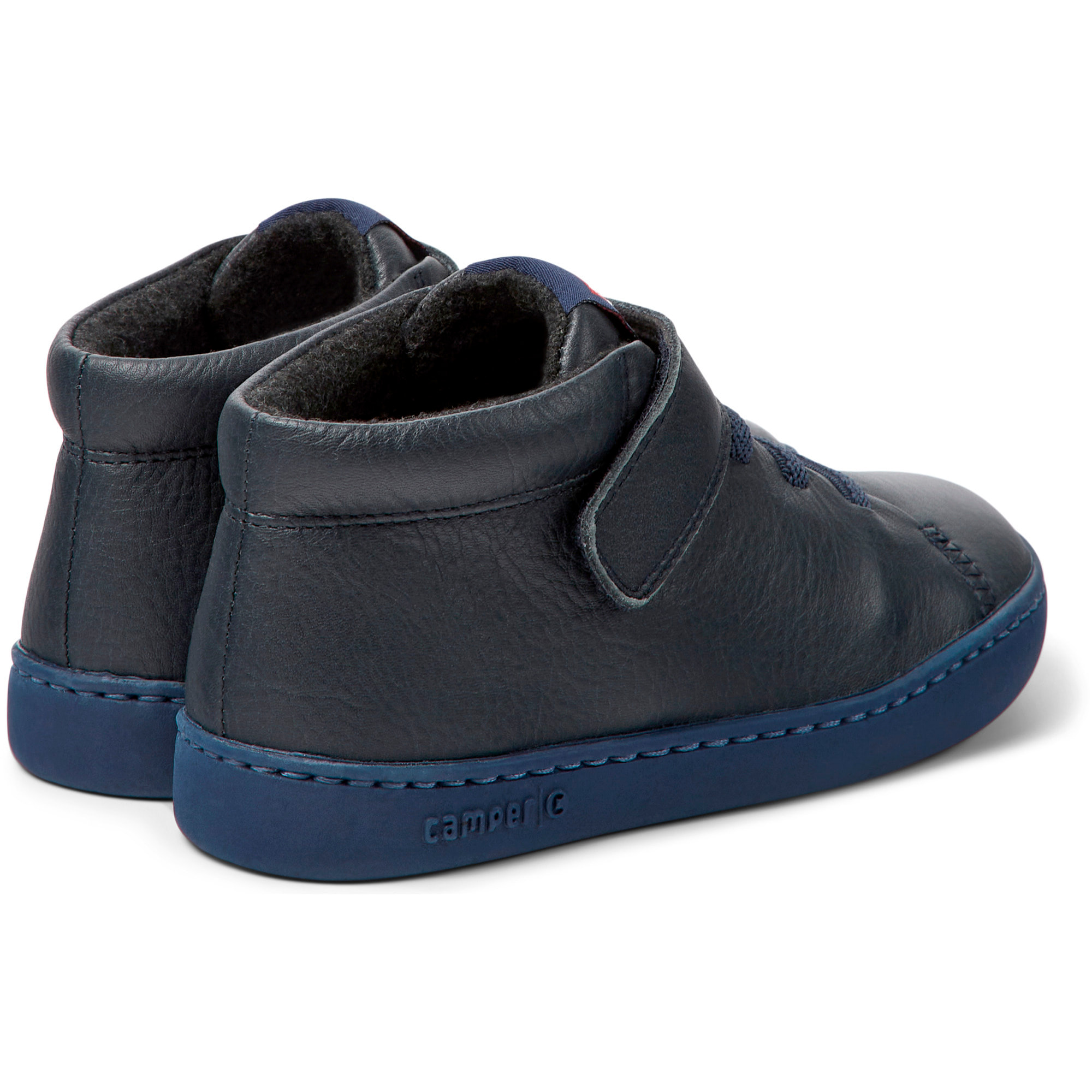 Botines - CAMPER Peu Touring - Azul - Cuero liso