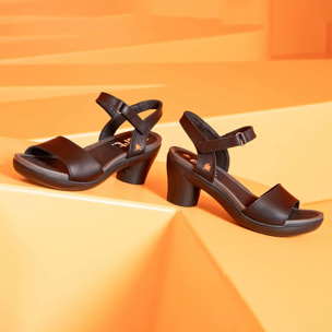 Sandalias con tacón 1475 NAPPA SESAME/ ALFAMA color Sesame