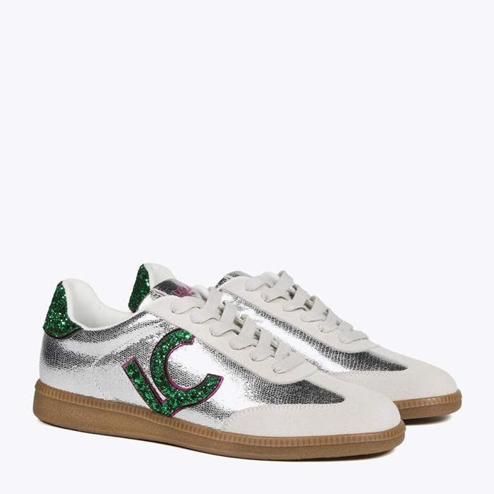 Sneakers metallizzate e LC glitter