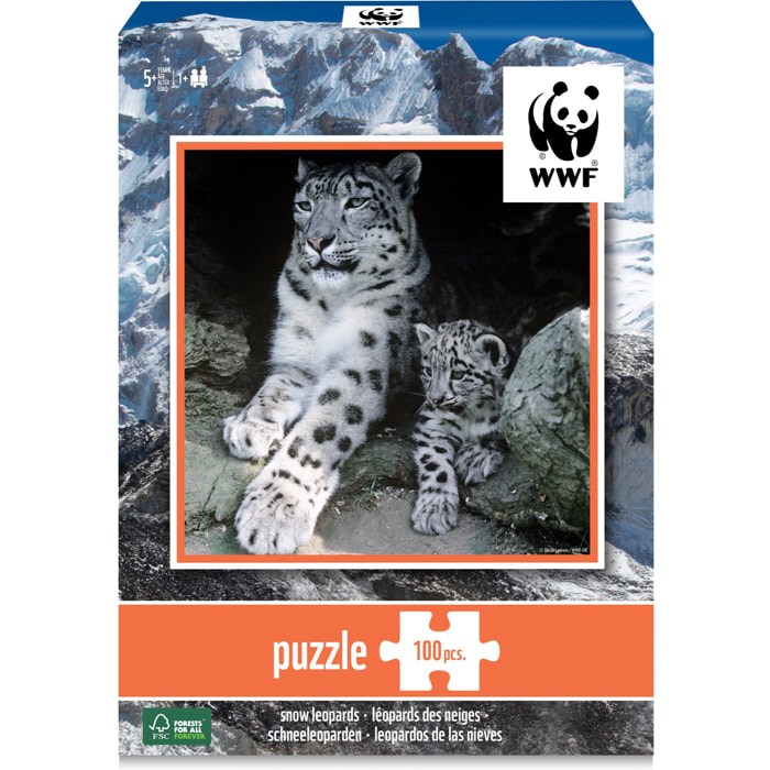 WWF PUZZLE - LEOPARDOS 100 PIEZAS