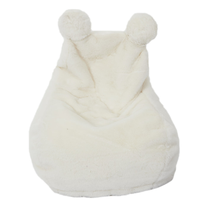 Fauteuil Poire Enfant Ted Imitation Fourrure