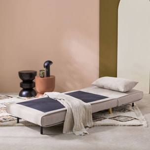 Chauffeuse convertible tissu piétement bois 1 place GUEST