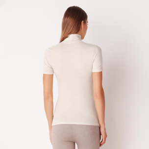 Maglia Lupetto Manica Corta Donna