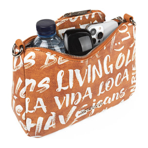 Bolso Bandolera Mujer Sint/Pu Lois Words Camel