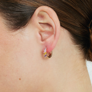 Pendientes Widas acabado oro rosa 18k