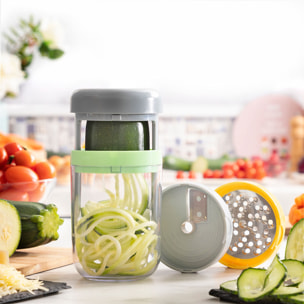 Cortador de Verduras en Espiral y Rallador con Recetas Vigizer InnovaGoods