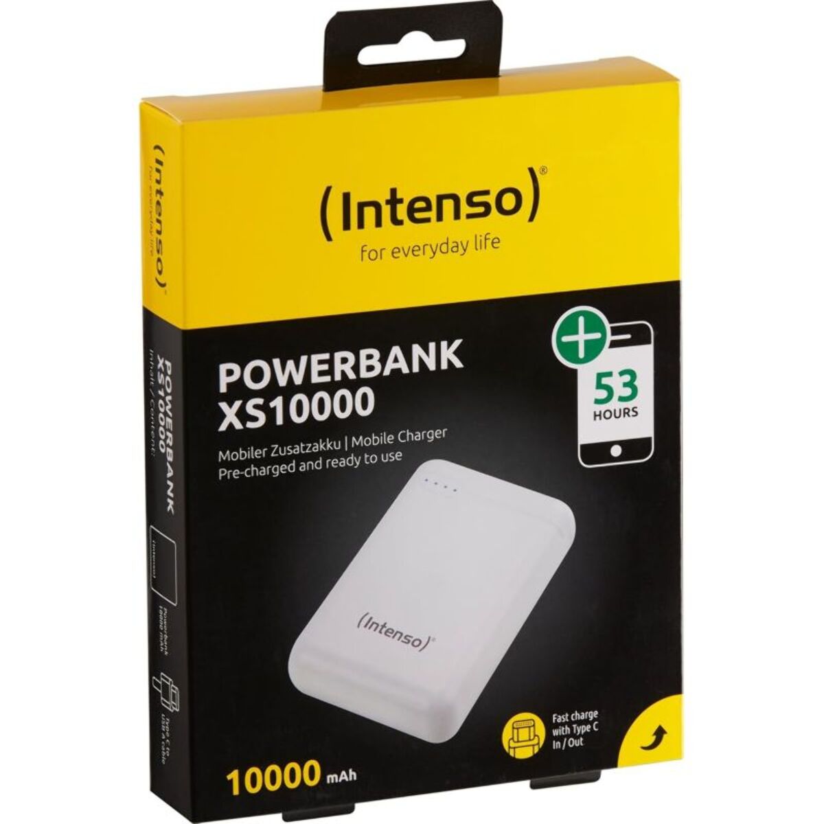 Batterie externe INTENSO 10000 mAh XS Blanc