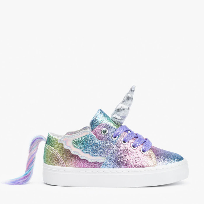 Zapatillas de Niña Unicornio Glitter Multicolor