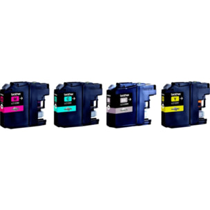 Cartouche d'encre BROTHER Pack Multipack 4 Originales LC123 (Noir + 3 Couleurs) - LC123VAL