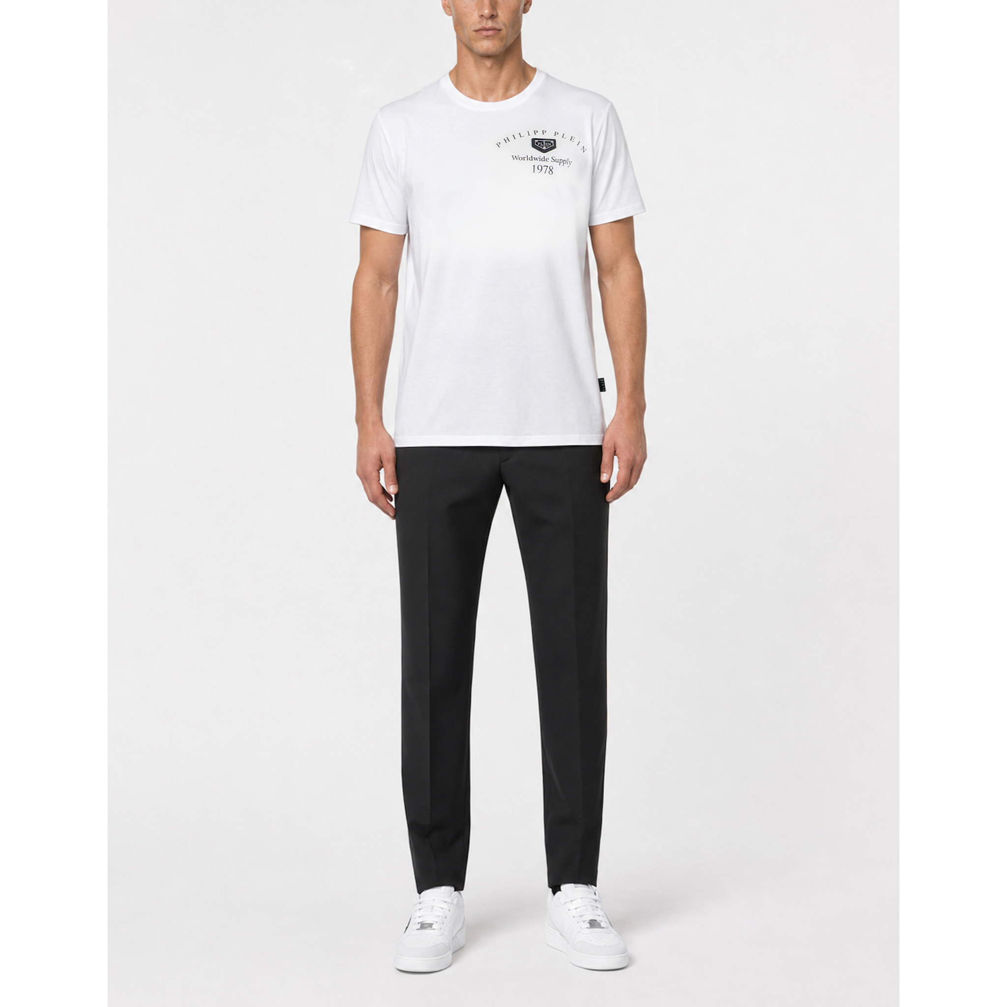 PHILIPP PLEIN Camiseta de cuello redondo y manga corta