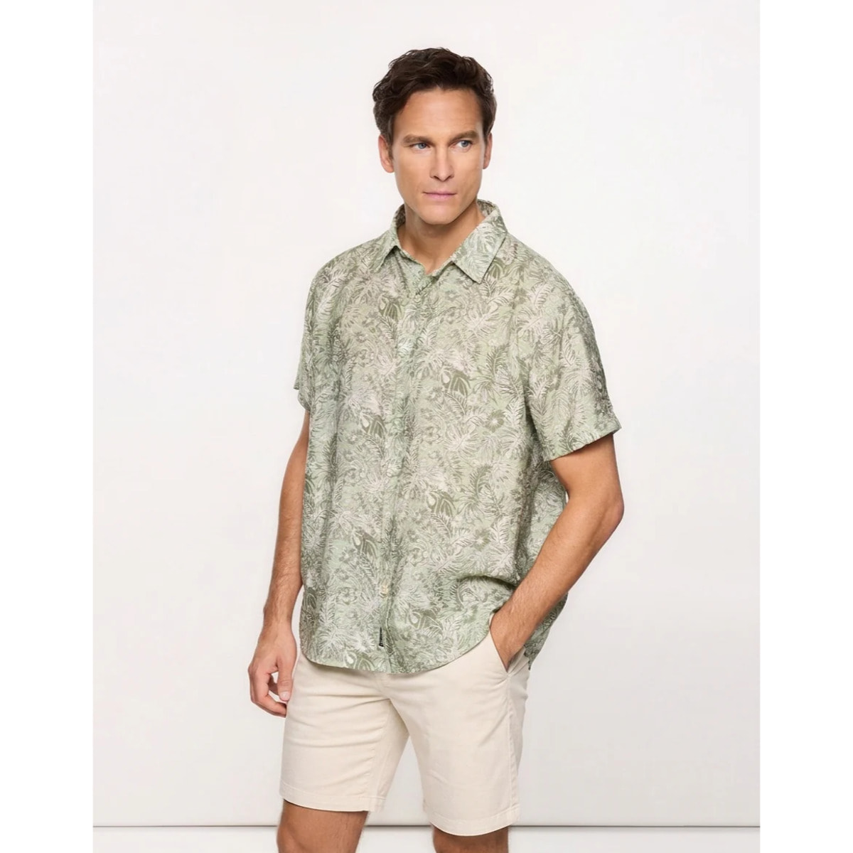 Camisa Manga Corta Verde - Westor