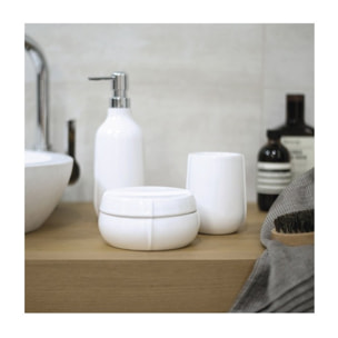 Distributeur de savon Céramique SENSE Blanc shinny Elements by Spirella