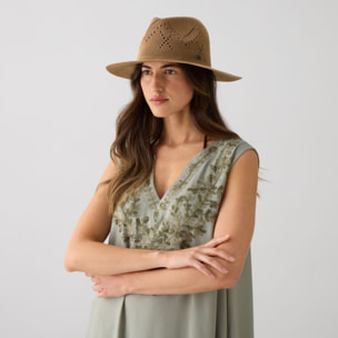 Sombrero de playa Tradi color marron beige Poliéster