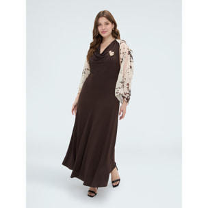 Fiorella Rubino - Coprispalle in georgette stampata - Beige