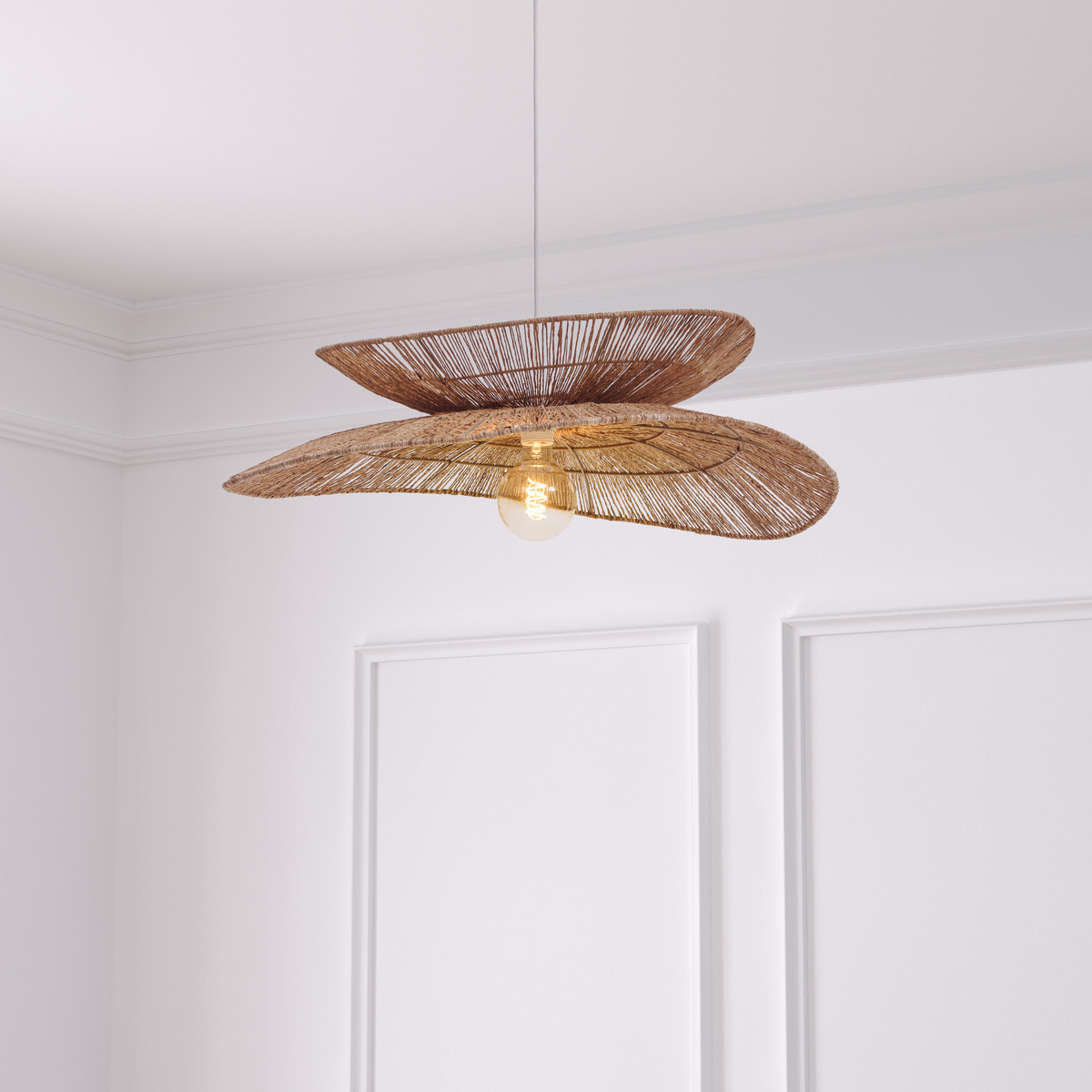 Suspension "Alara" jute beige D69,5cm