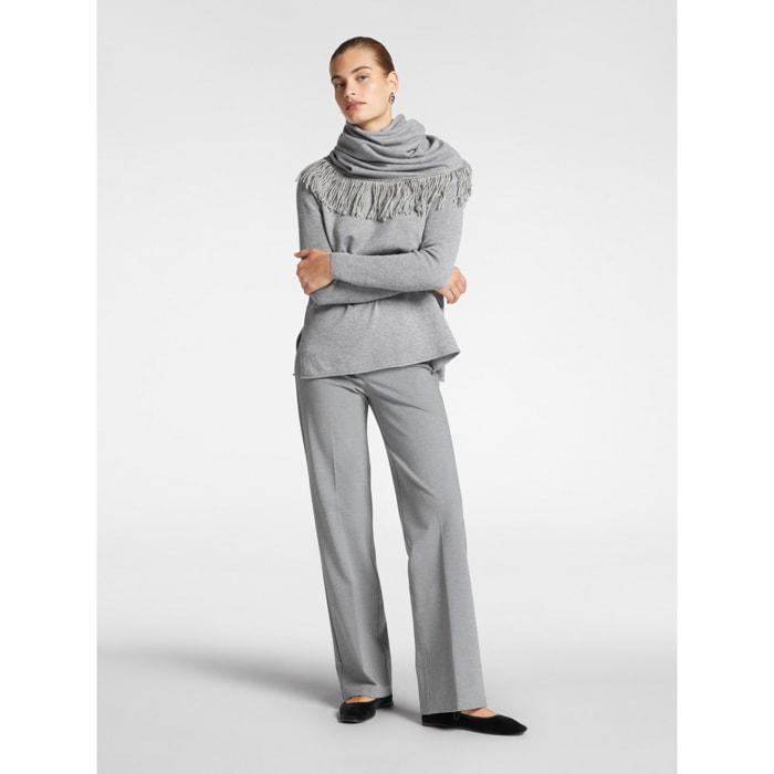 Elena Mirò - Pantalones pull on de punto Milano - Gris