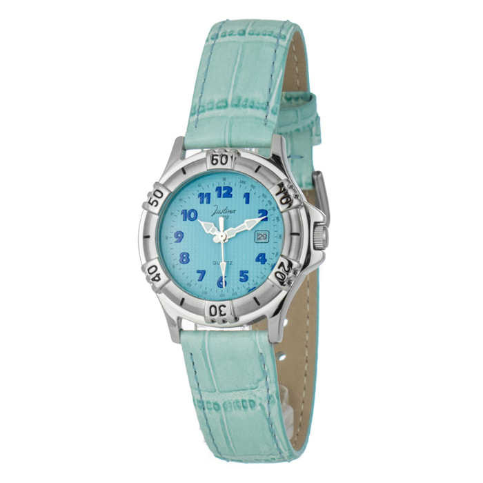 Reloj Justina 32555AZ Mujer Analogico Cuarzo con Correa de Piel