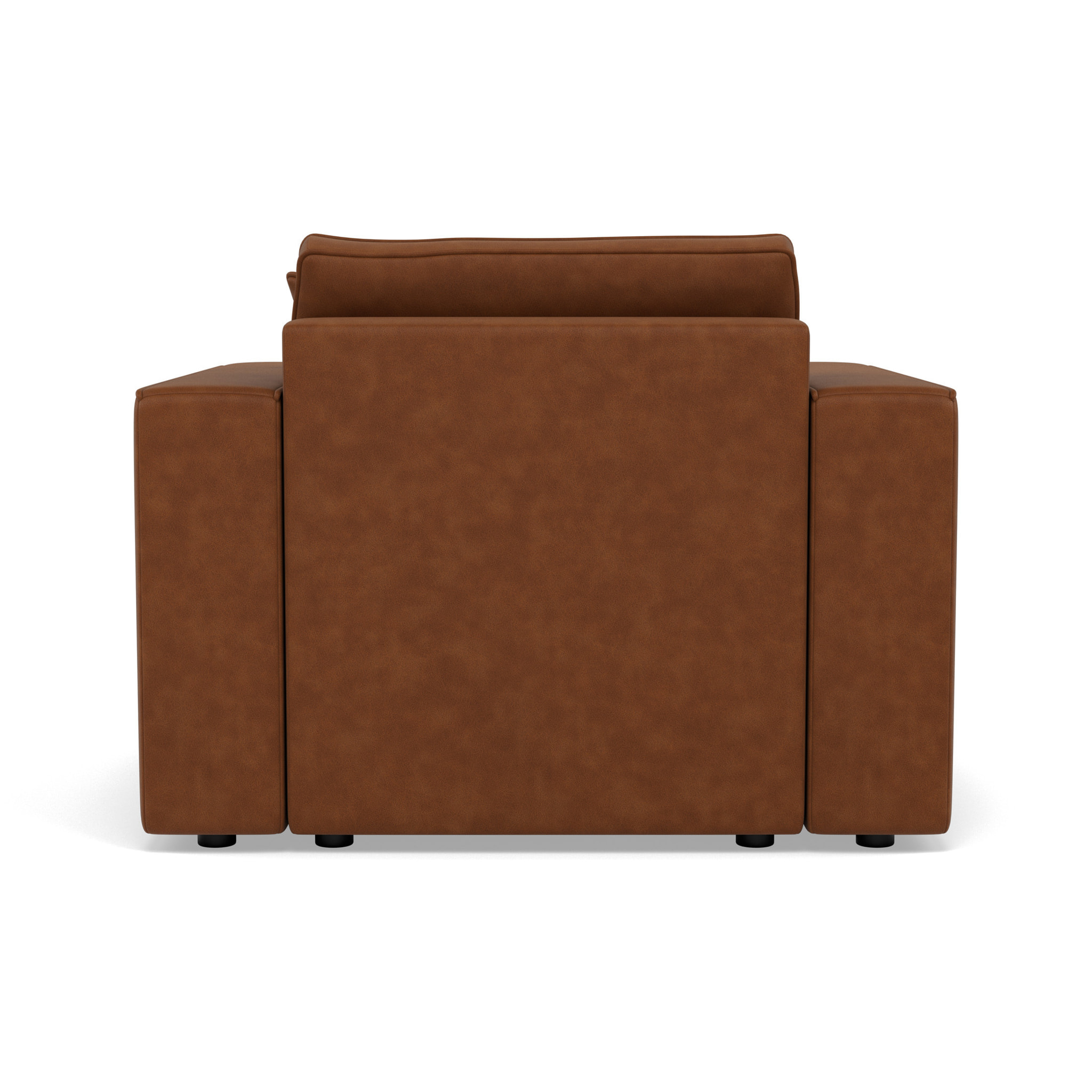 Topaze - fauteuil en simili - Cognac