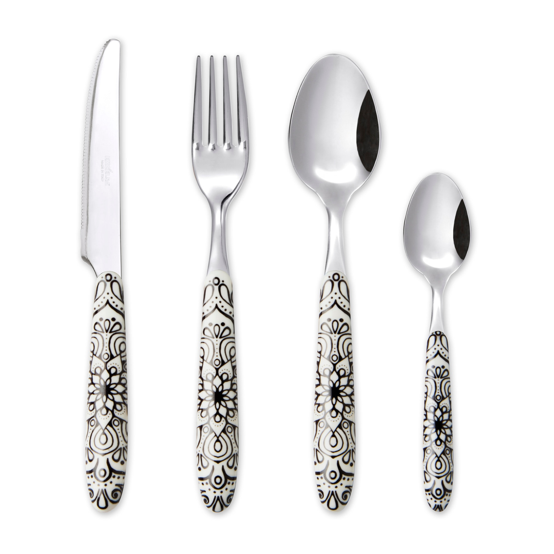 Servizio 24 posate Excelsa – Boheme Noir, Acciaio Multicolore