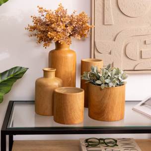 Vase "Sao" céramique marron H30cm