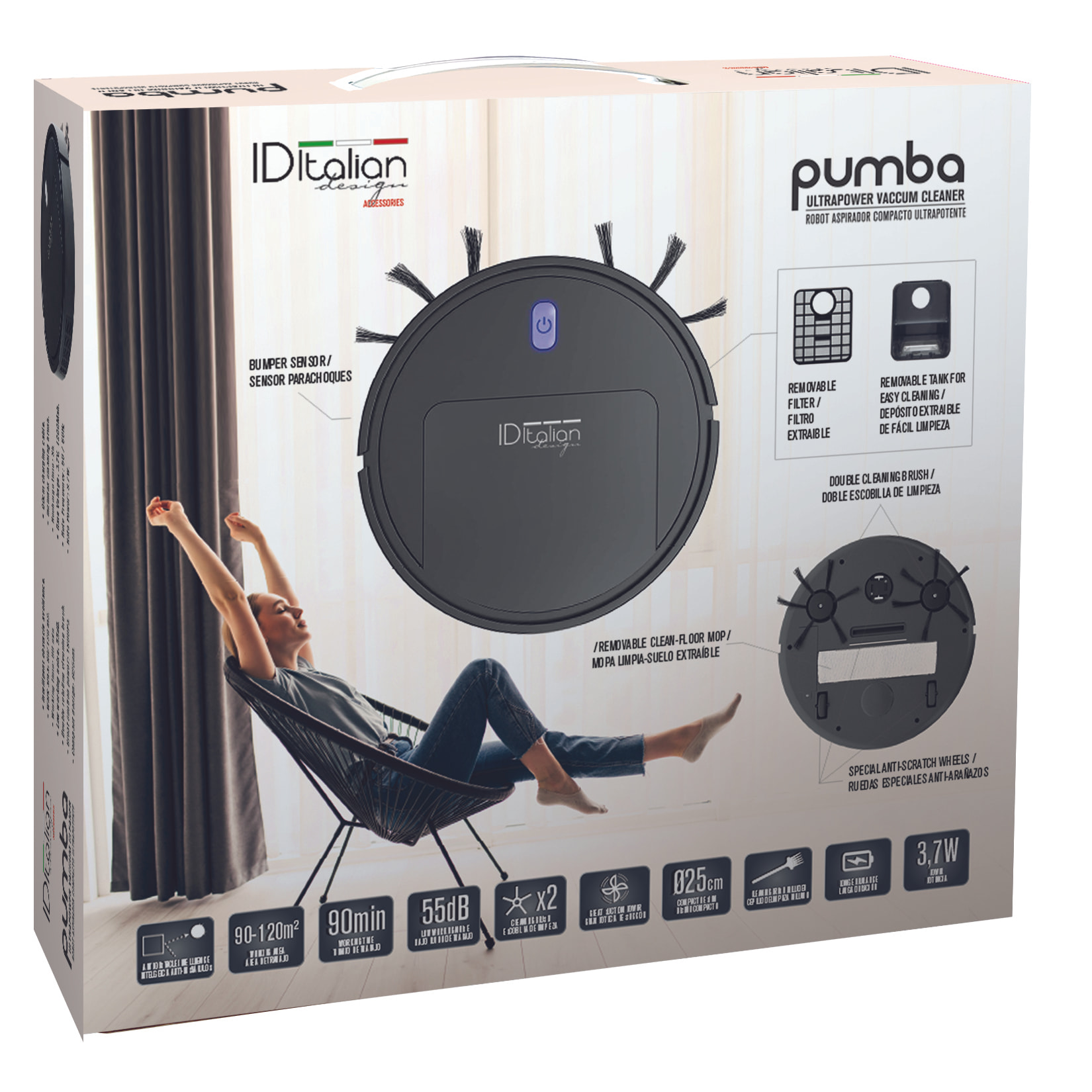 pumba robot cleaner aspirador inteligente