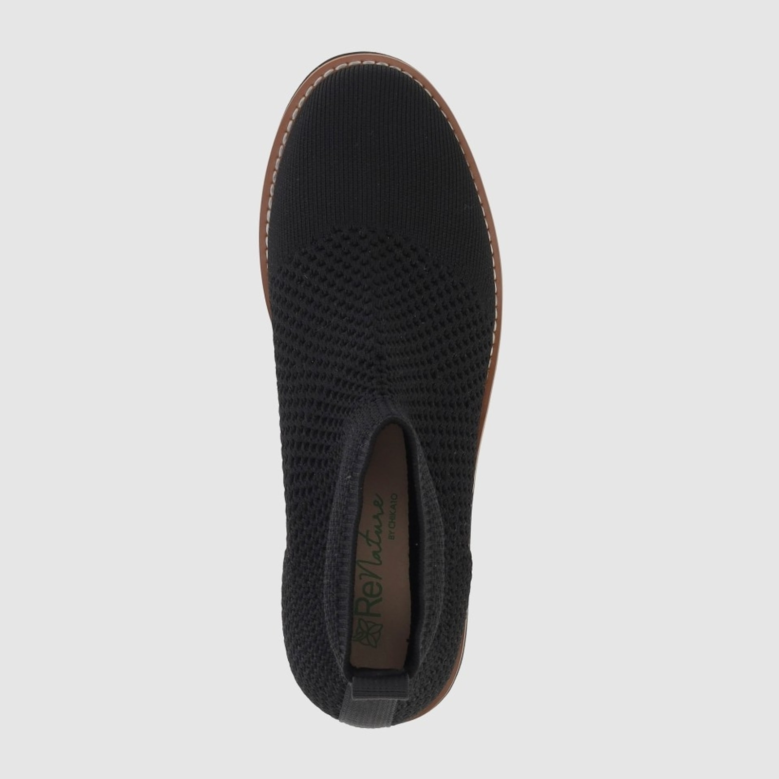Botines de Tejido - Negro - Tacón: 6 cm