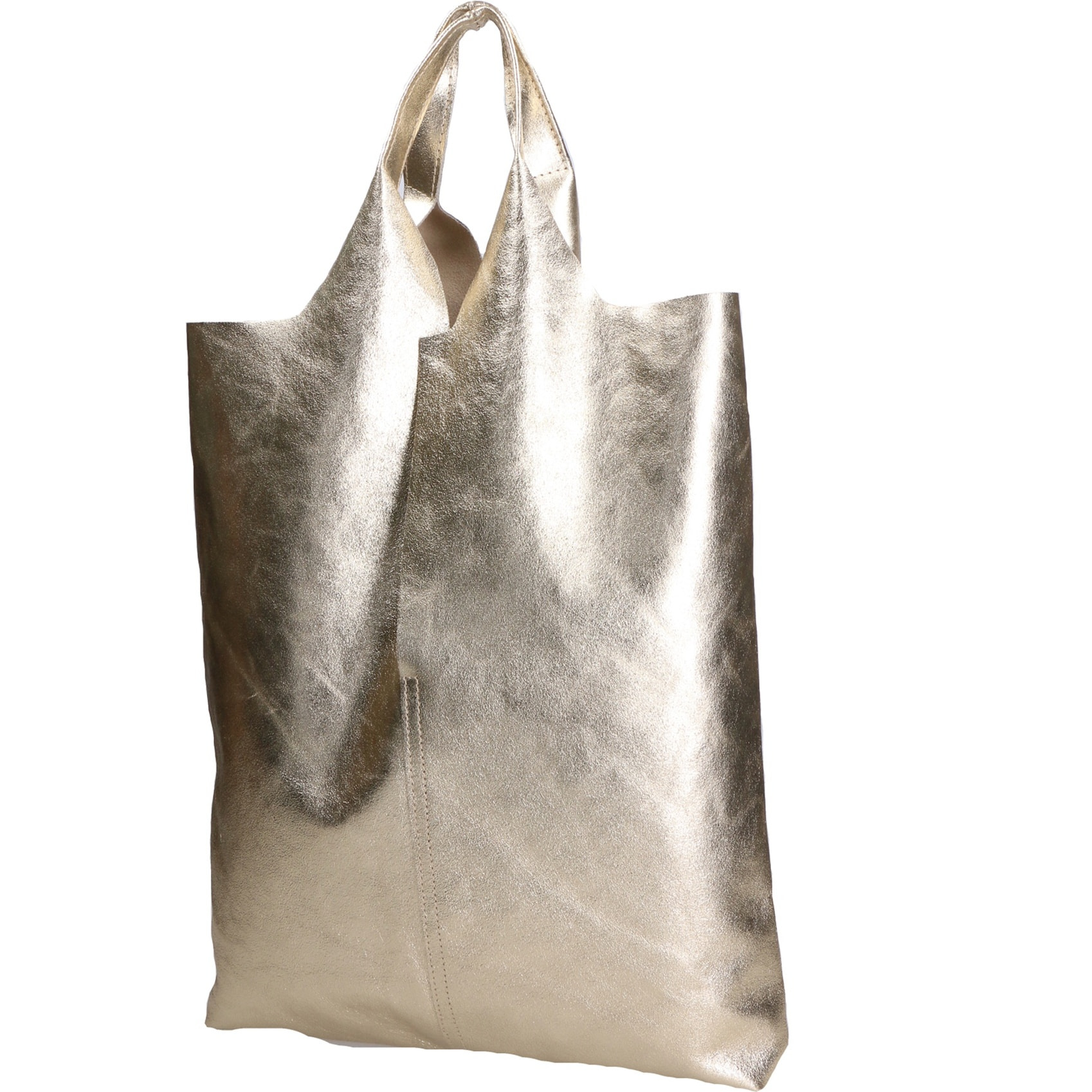 Borsa a spalla da donna - Modello Argenta - Pelle laminata - 44.0 x 38.0 x 3.0 cm