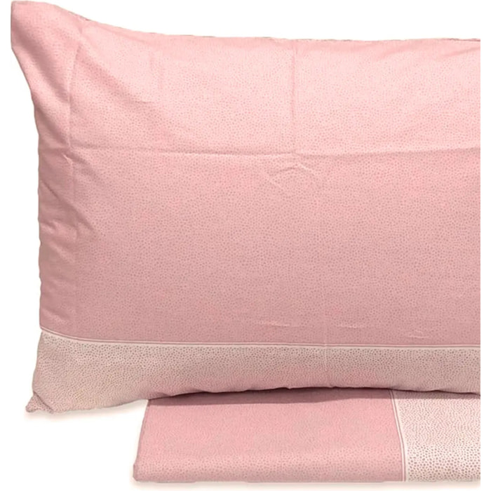 Completo Lenzuola Class Rosa 100% Cotone e Made in Italy con stampa digitale HD