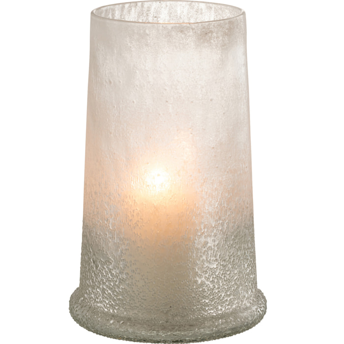 J-Line photophore Sucre - verre - blanc - large
