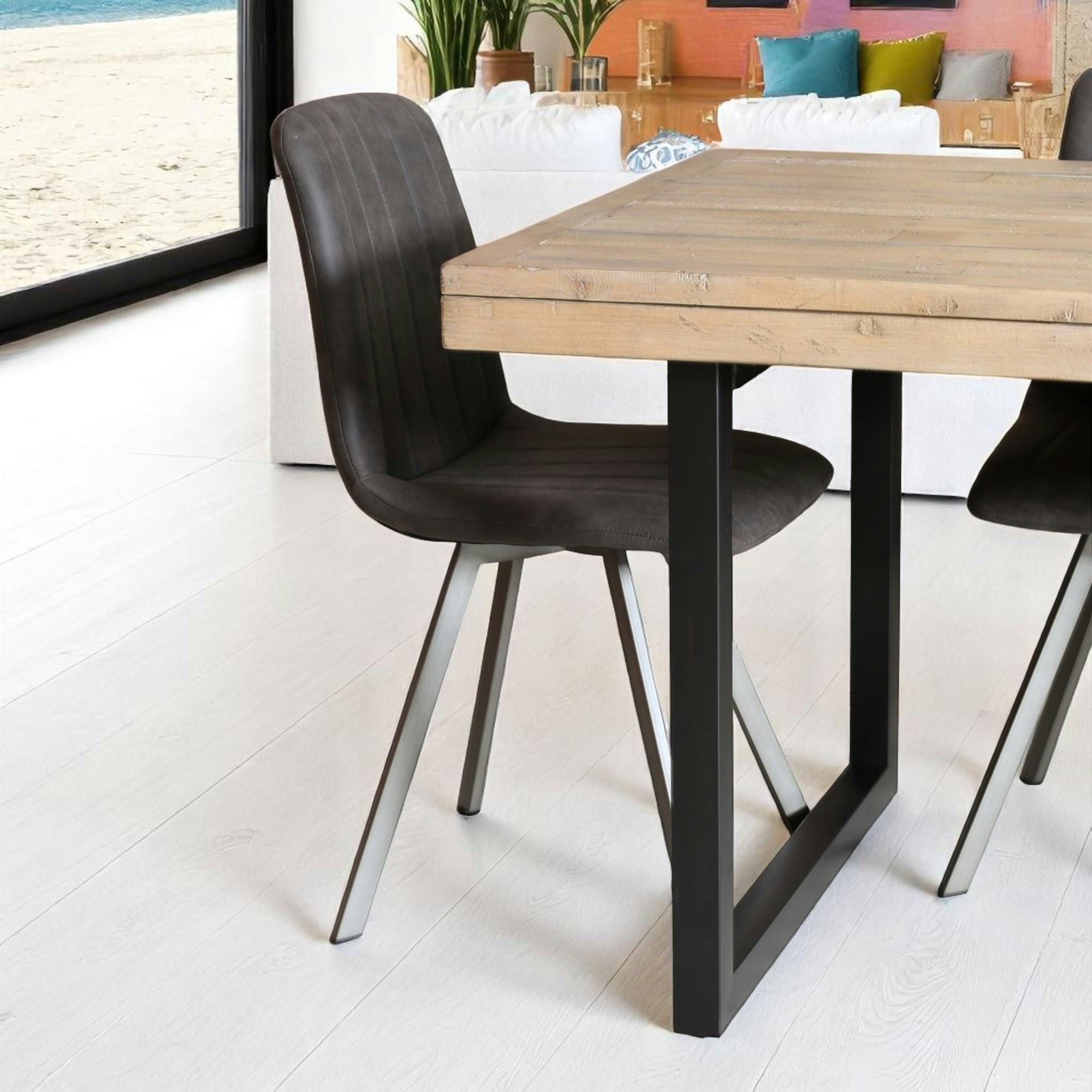 Table extensible 180/240 bois recyclé AUCKLAND