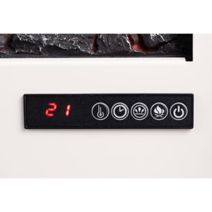 Chimenea eléctrica de suelo con estante 2000 W CHE-710 W PURLINE 2000 W