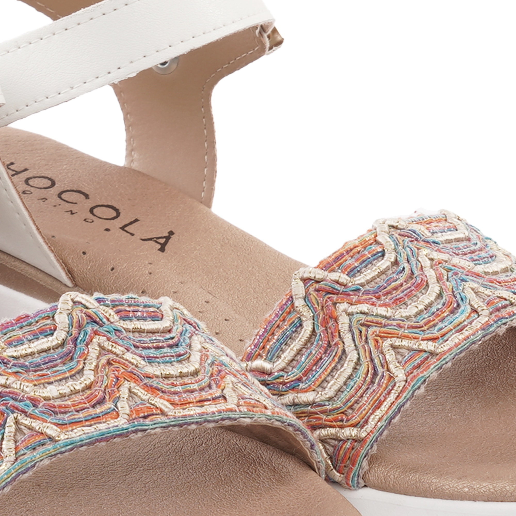 SANDALO ZEPPA FASCIA MOREIRA BIANCO